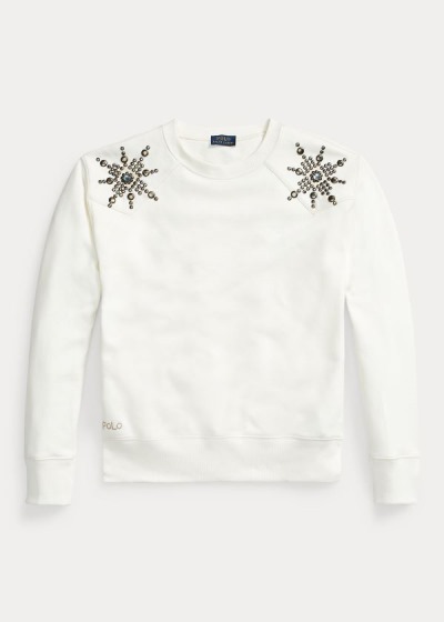 Sweatshirt Polo Ralph Lauren Studded Fleece Mulher 49802-HLZY